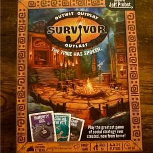 New SURVIVOR Outwit Outplay Outlast Card Strategy Board Game